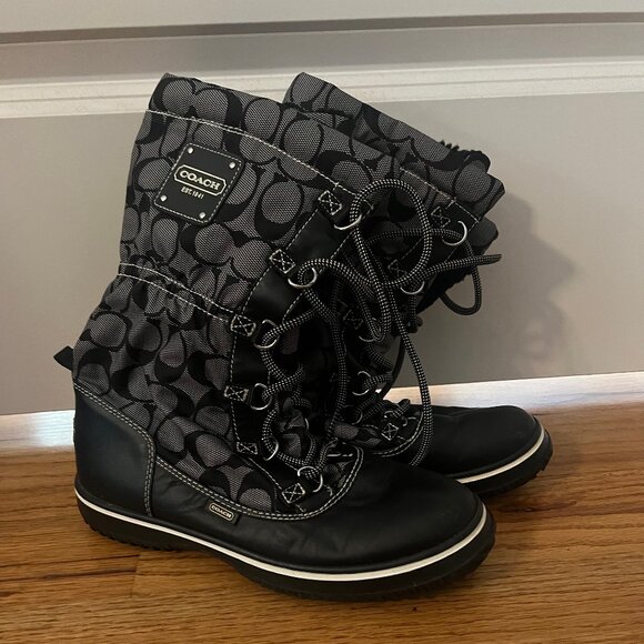 Coach Signature Logo Boots - Picture 1 of 6